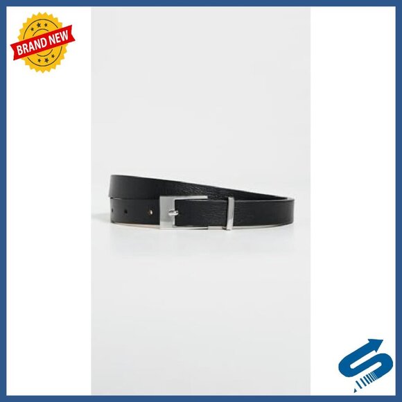Leather Belt with Silver Hardware - L/XL Size main image 4